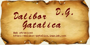 Dalibor Gatalica vizit kartica